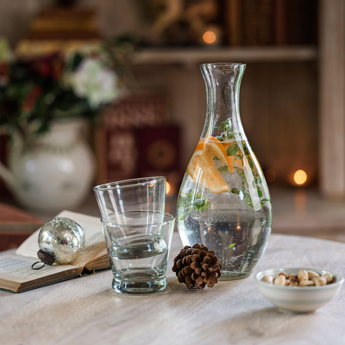 Hand-blown Clear Glass Tumbler