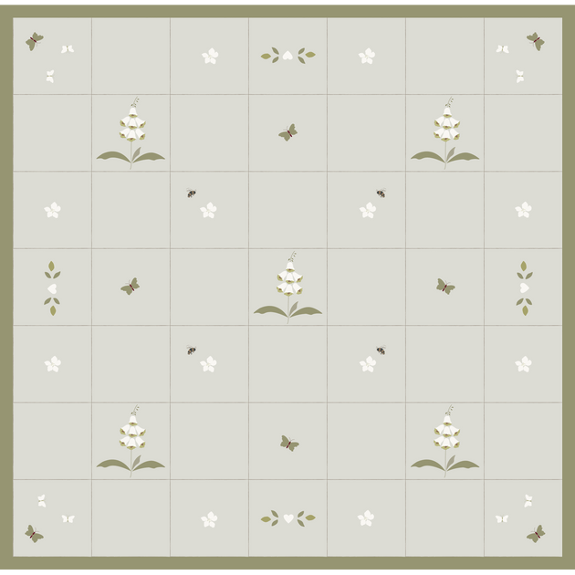 Foxglove Rustic Linen Quilt