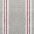 Grey Red Gustavian Stripe Cotton – Double Width – 287L