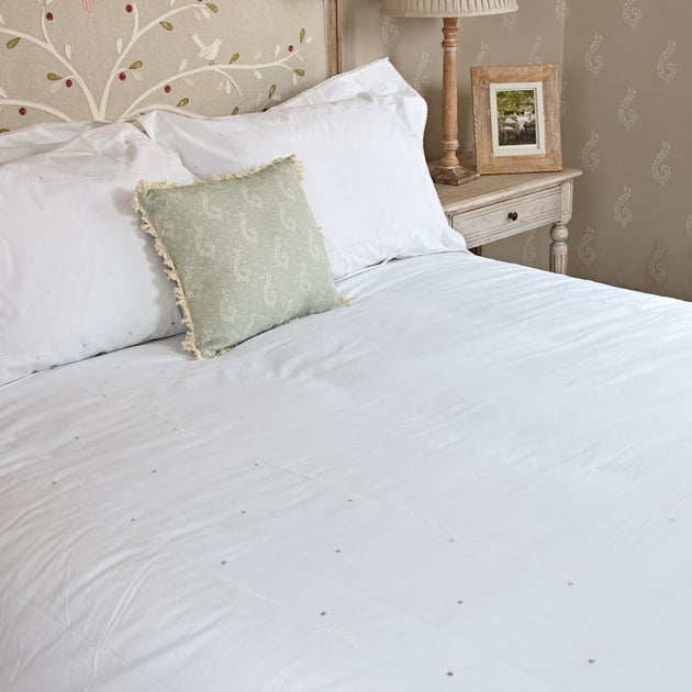 Duvet Cover Duck Egg Spot - King Size