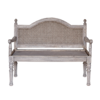 Caned Wood Sofa
