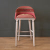 Pushkar Rose Kilim Upholstered Bar Stool