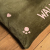 Large Personalised Luxury Velvet Dog Bed Mattress