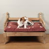 Large Personalised Luxury Velvet Dog Bed Mattress