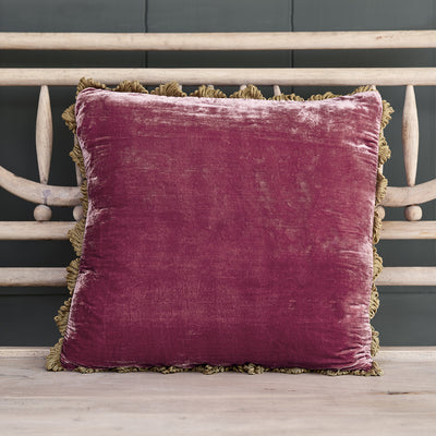 Raspberry Velvet Cushion