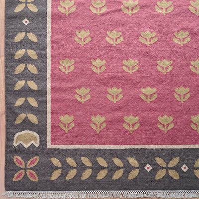 Ex-Display Hand-woven Wool Kilim - Rose Tulip - Large