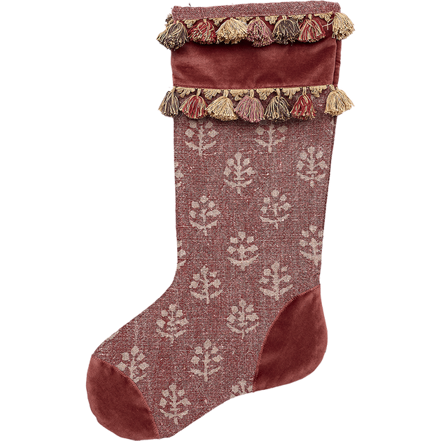 Luxury Christmas Stocking with Tassels