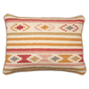 Saffron Stripe Kilim Cushion - Olive