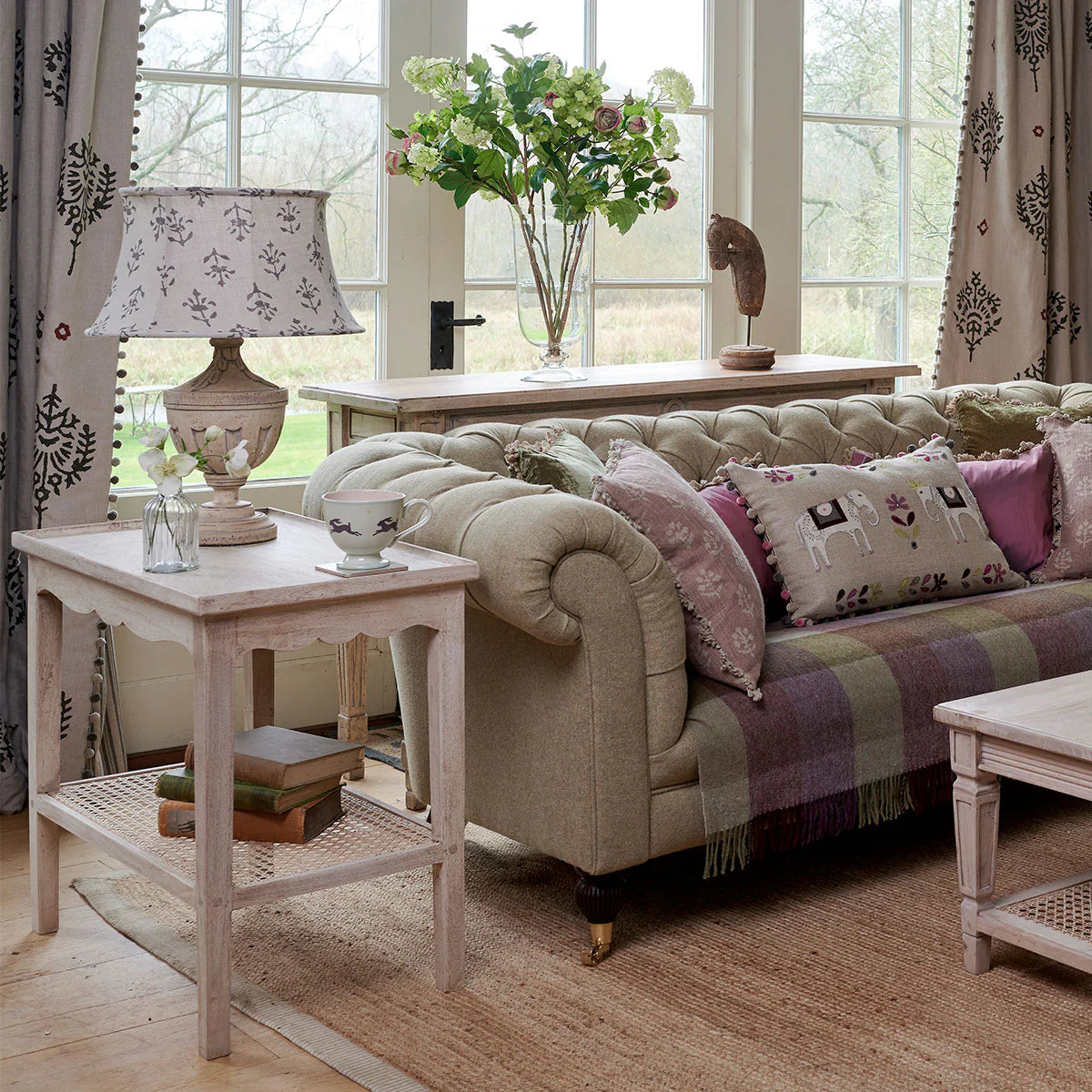 Seconds - Caned Sofa Table