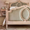 Upholstered Gustavian  Kingsize  Full Velvet Bed