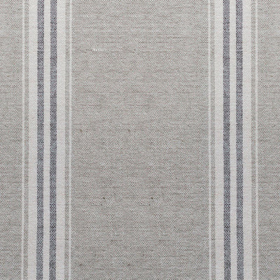 Grey Charcoal Gustavian Stripe Cotton – Double Width – 285L