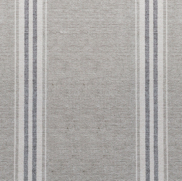 Grey Charcoal Gustavian Stripe Cotton – Double Width – 285L