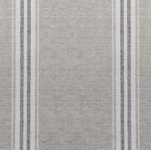 Roman Blind in Grey/Charcoal Gustavian Stripe 123cm (W) x 155cm (L)