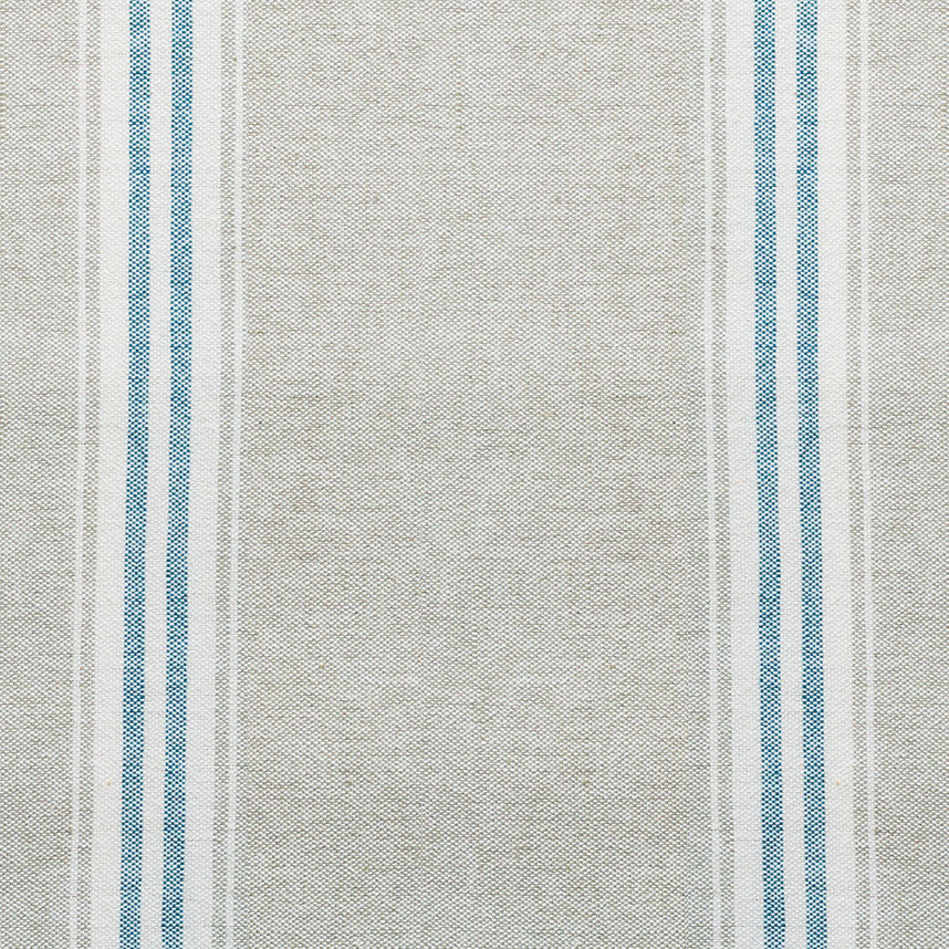 286L Grey Blue Gustavian Stripe Cotton – Double Width - Roll Ends
