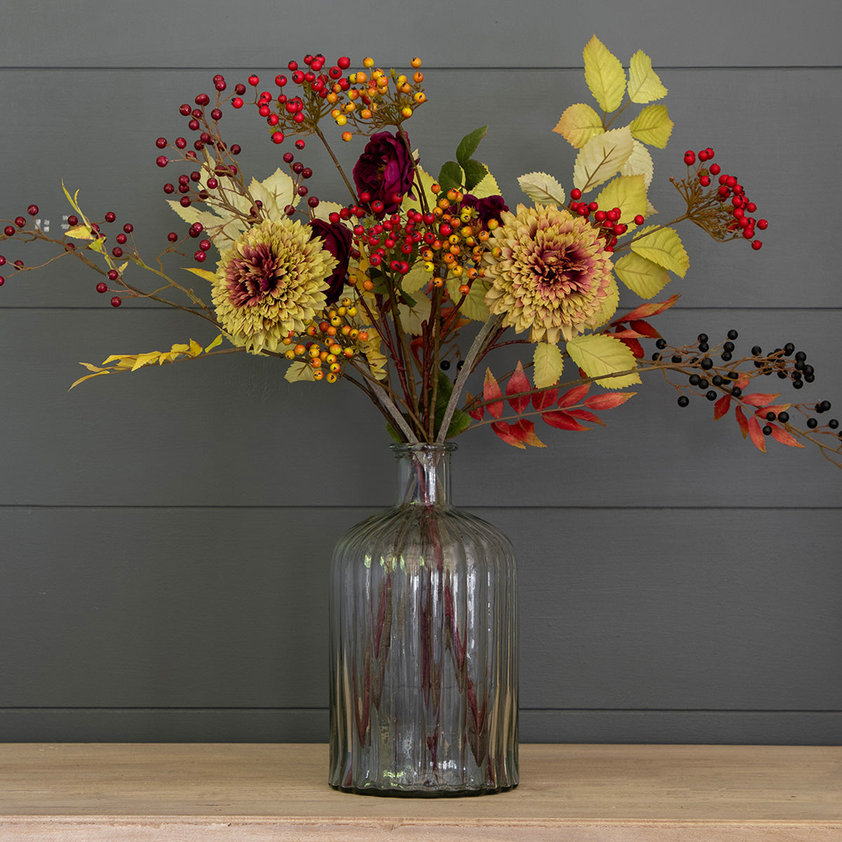 Autumn Leaves, Sunflowers &amp; Berries FB18