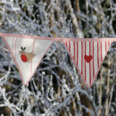 Robin &amp; Pudding Christmas Bunting