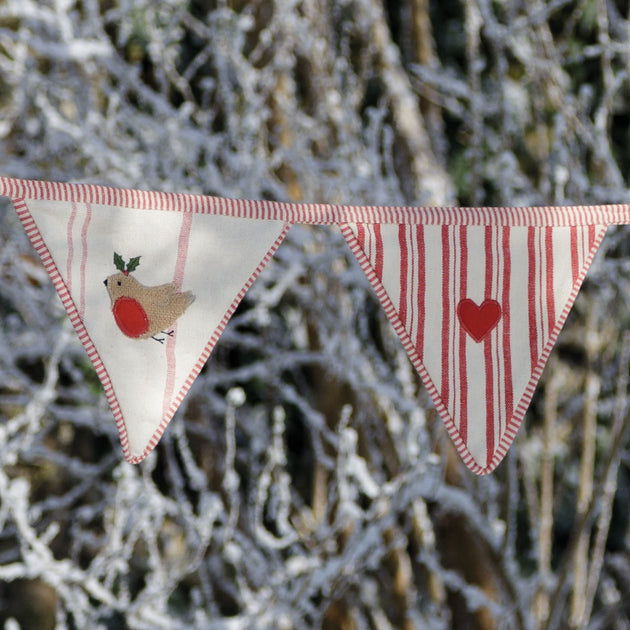 Robin & Pudding Christmas Bunting