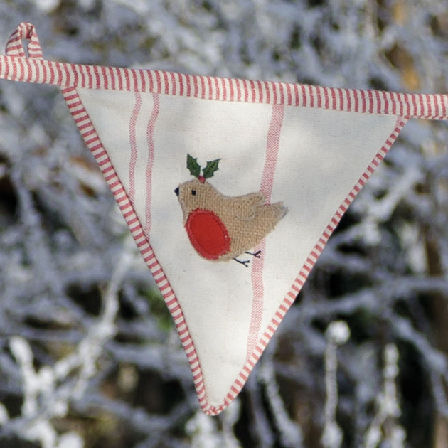 Robin & Pudding Christmas Bunting