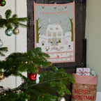 Hand-embroidered Christmas House Advent Calendar