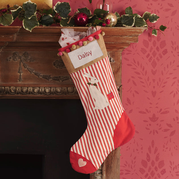 Christmas Hare Stocking