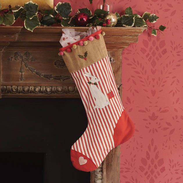 Christmas Hare Stocking