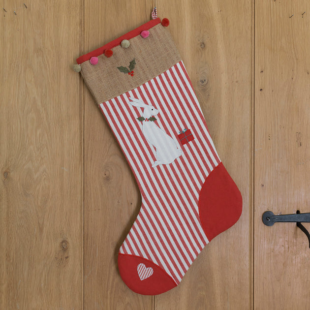 Christmas Hare Stocking