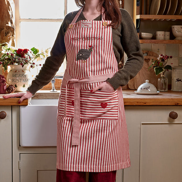 Christmas Guinea Fowl Apron