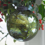 Large Crackle Glaze Glass Baubles
