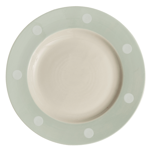 Blue White Spot Dinner Plate