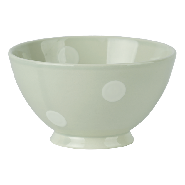 Blue White Spot French Bowl