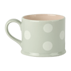 Blue White Spot Straight Mug