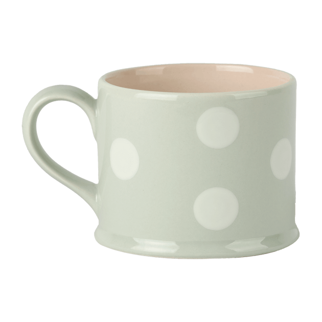 Blue White Spot Straight Mug