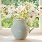 Blue White Spot Medium Round Jug – Seconds