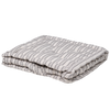 Beech Charcoal Ticking Stripe Box Cushion