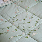 Duck Egg Butterfly Tree Cotton Quilt – Super King