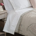 Smokey Blue Embroidered Malathi Quilt – Super King