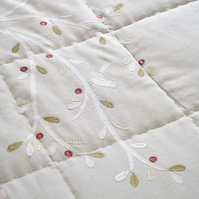 Grey Olive Tree Cotton Quilt – King Size