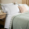 Duck Egg Hydrangea Cotton Quilt - Super King