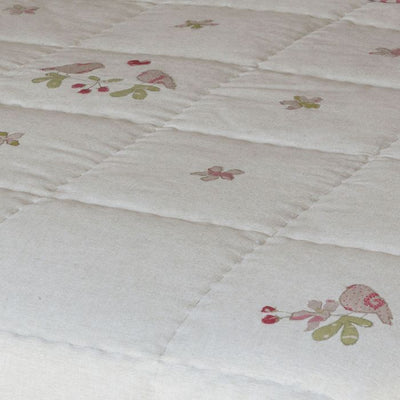 Lovebirds Cotton Quilt - Single