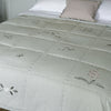 Rose & Foxglove Sea Blue Cotton Quilt - Super King