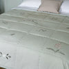 Rose & Foxglove Sea Blue Cotton Quilt - King Size