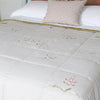 Rose & Foxglove Linen Quilt - King Size