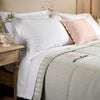 Rose & Foxglove Sea Blue Cotton Quilt - King Size