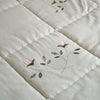 Rose & Foxglove Sea Blue Cotton Quilt - Super King