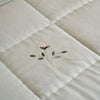 Rose & Foxglove Sea Blue Cotton Quilt - Super King