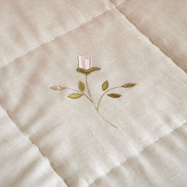 Ex-Display Rose & Foxglove Linen Quilt – Super King