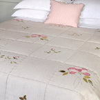 Rose Linen Quilt - King Size