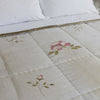 Rose Rustic Linen Quilt Super King