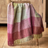 Heather Mix Harlequin Shetland Wool Throw