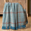 Denim Tartan Lambswool Throw